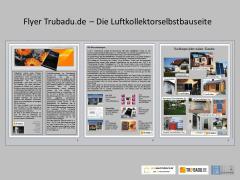 Flyer Trubadu mit Referenzliste von Nachbauprojekten