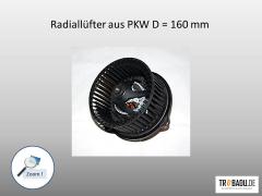 Radiallüfter aus Auto - Typ Fassadenkollektor