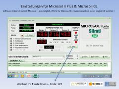 Einstellparameter Full Gauge Regler - Typ Microsol II Plus  & RIL