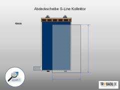 Einscheibensicherheitsglas f&uuml;r S-Line Kollektor