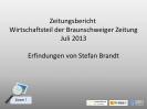 Zeitungsbericht von 2013 - Stefan Brandt